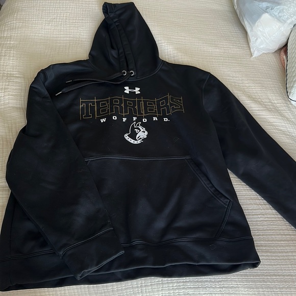 WOFFORD TERRIERS UNDER ARMOUR HOODIE - Picture 1 of 3